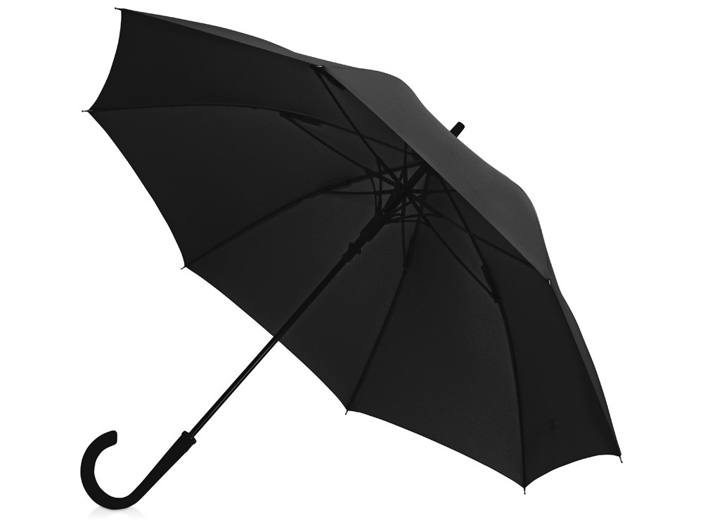 Зонт-трость Bergen, полуавтомат, черный - фото 1 - id-p225964414