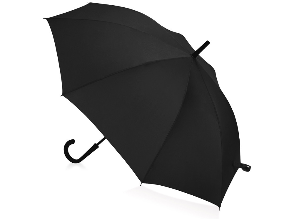 Зонт-трость Bergen, полуавтомат, черный - фото 2 - id-p225964414