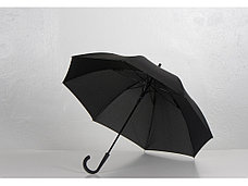 Зонт-трость Bergen, полуавтомат, черный, фото 3