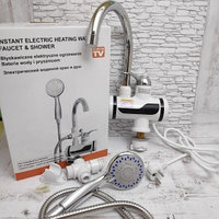 Электрический водяной душ с краном, Проточный водонагреватель-душ  Instant Electric Heating Water Faucet