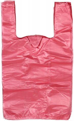 Пакет-майка «Феникс» 25+12*45 см, 10 мкм, 100 шт., красный