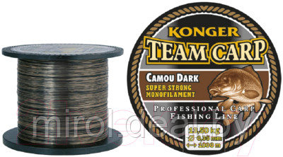 Леска монофильная Konger Team Carp Camou Dark 0.40мм 1000м / 229001040 - фото 2 - id-p225971340