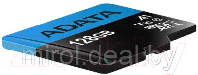 Карта памяти A-data microSDXC (Class 10) 128GB + адаптер (AUSDX128GUICL10A1-RA1) - фото 3 - id-p225971184