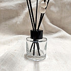 Флакон для диффузора круглый, 50 мл Черная крышка, фото 2