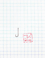 Крючок KOI "ROUND BEND", размер 14 (INT), цвет RED (10 шт.)