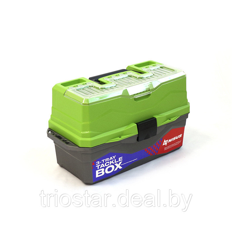 Ящик для снастей Tackle Box трехполочный NISUS зеленый - фото 1 - id-p225973261
