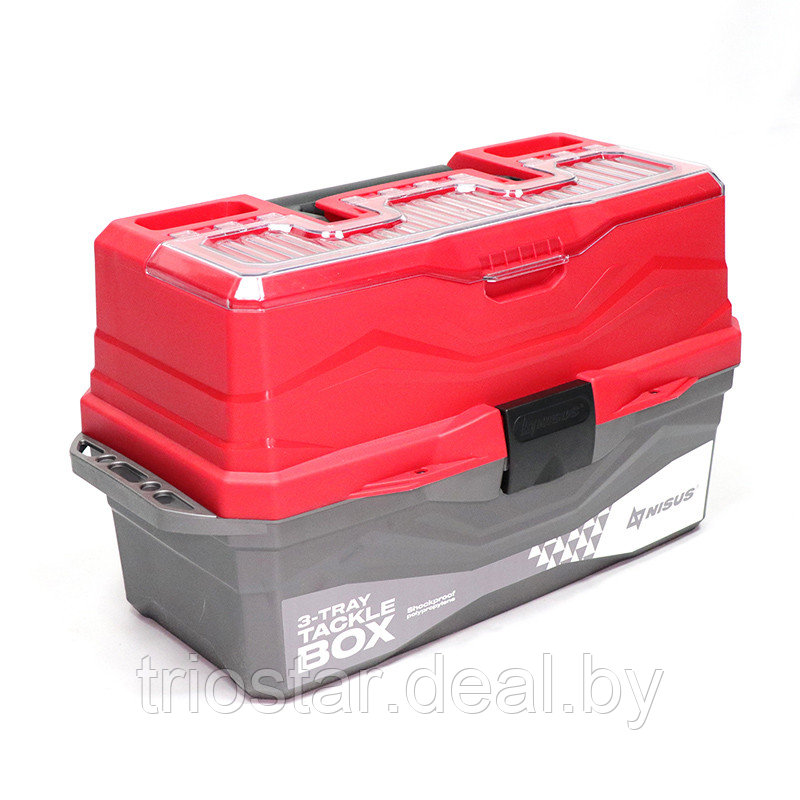 Ящик для снастей Tackle Box трехполочный NISUS красный - фото 1 - id-p225973262