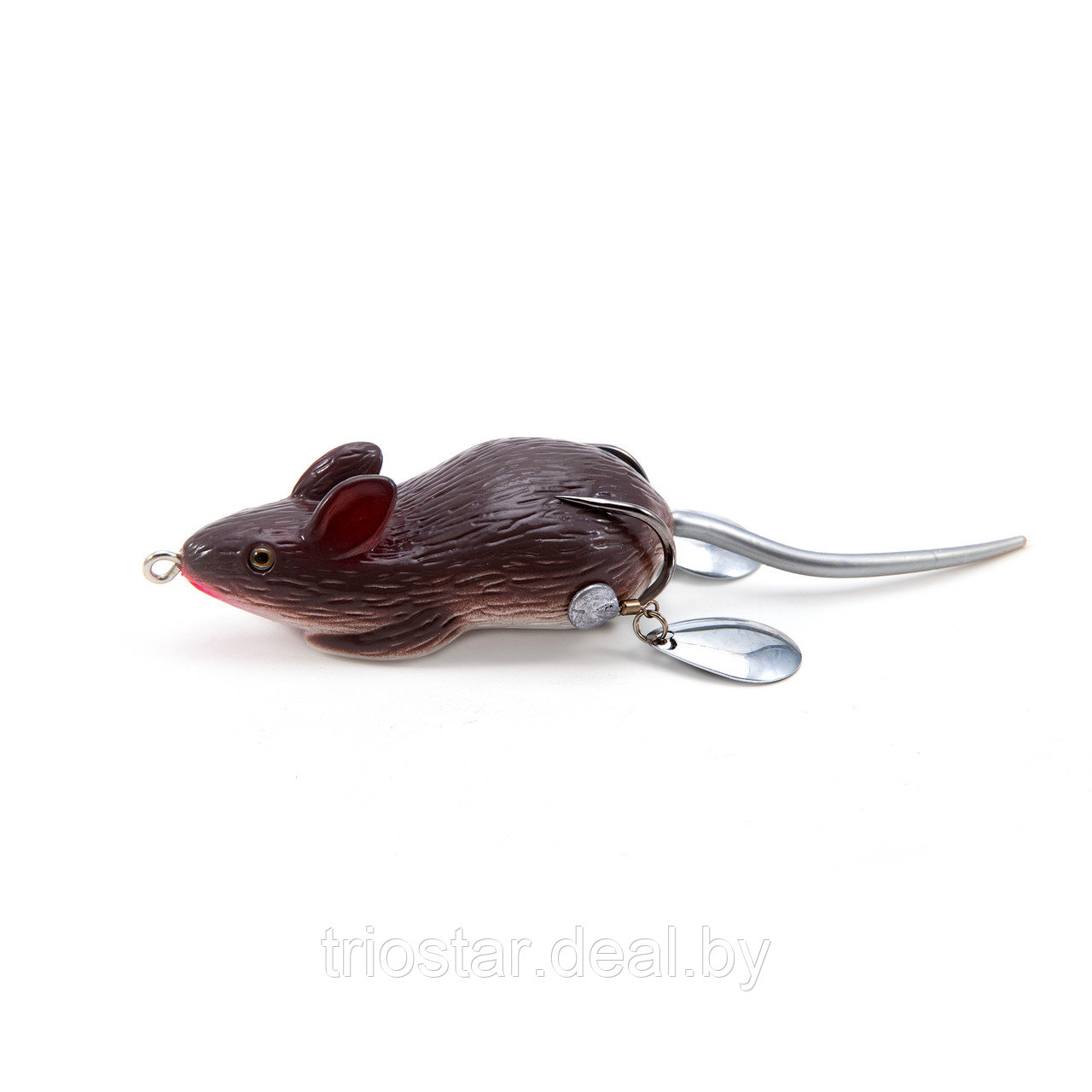 Мышь-незацепляйка Namazu MOUSE с лепестками, 76 мм, 26 г, цвет 18, крючок-двойник YR Hooks (BN) #2/0 - фото 1 - id-p225973350