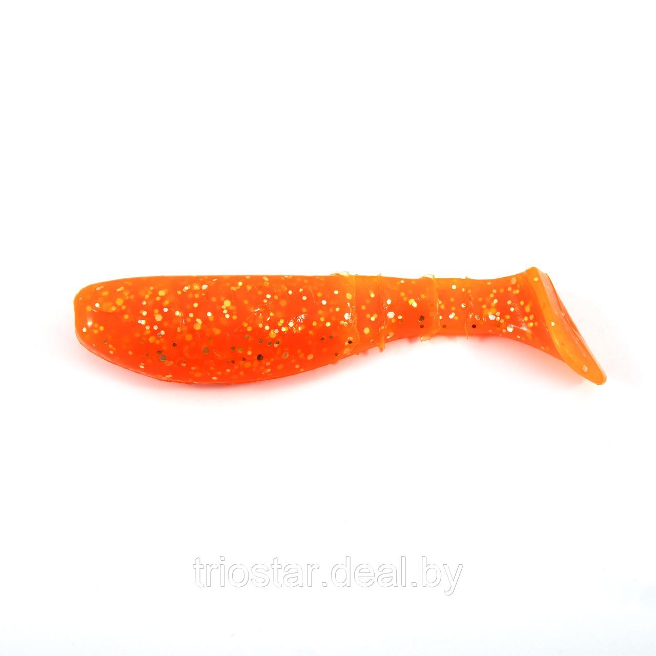 Виброхвост YAMAN PRO Boost Up, р.2,5 inch, цвет #03 - Carrot gold flake (уп. 6 шт.) - фото 1 - id-p225973472