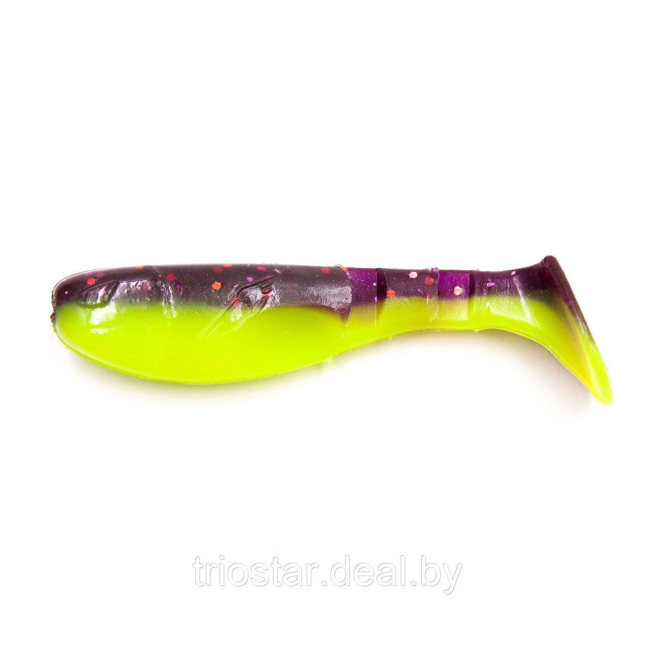 Виброхвост YAMAN PRO Boost Up, р.2,5 inch, цвет #26 - Violet Chartreuse (уп. 6 шт.) - фото 1 - id-p225973479