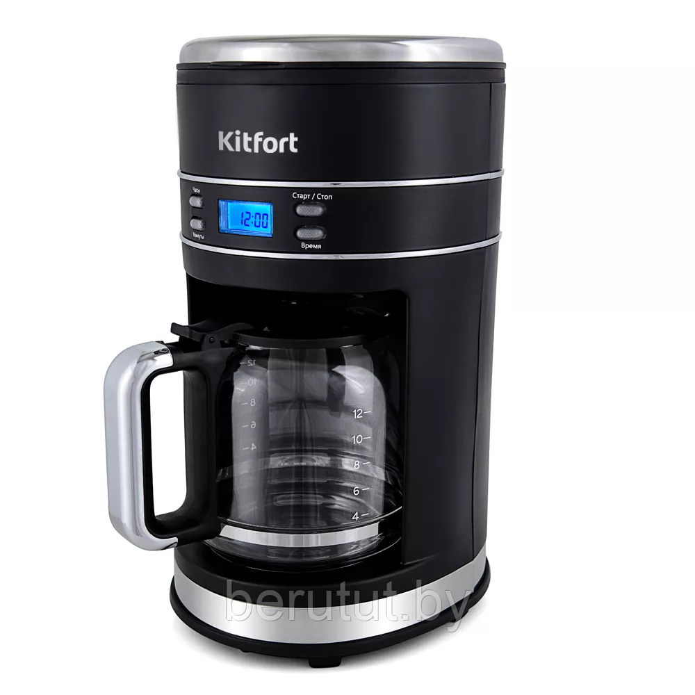 Кофеварка капельная Kitfort KT-704-2 черная - фото 1 - id-p225973604