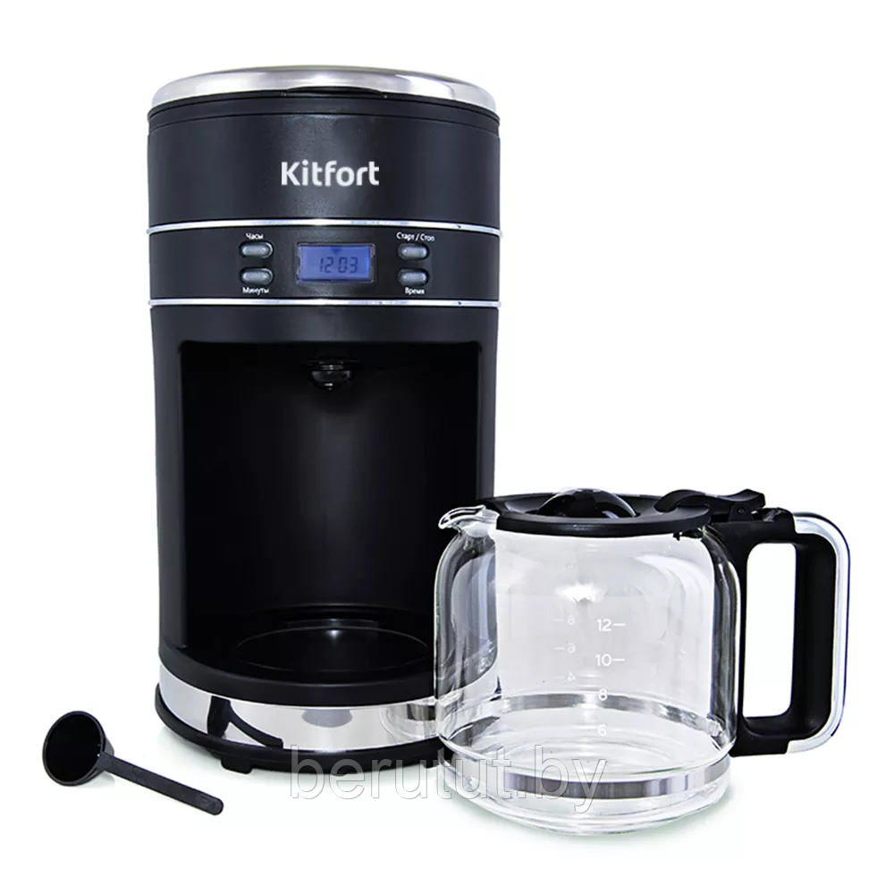 Кофеварка капельная Kitfort KT-704-2 черная - фото 2 - id-p225973604