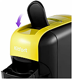Кофеварка Kitfort KT-7105-2 (3 в 1, черно-салатовая), фото 4