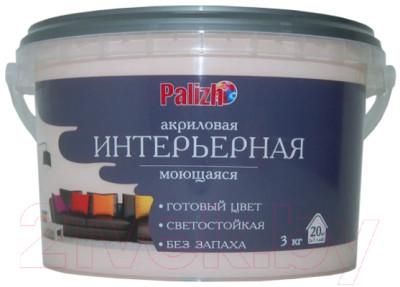 Краска Palizh Акриловая интерьерная моющаяся - фото 1 - id-p225974436