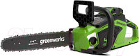 Электропила цепная Greenworks GD40CS18 бесщеточная 40V 40см / 2005807