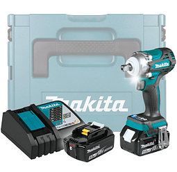 Гайковерт MAKITA DTW 300 RTJ (2*5,0 Ah, MAKPAC-2)