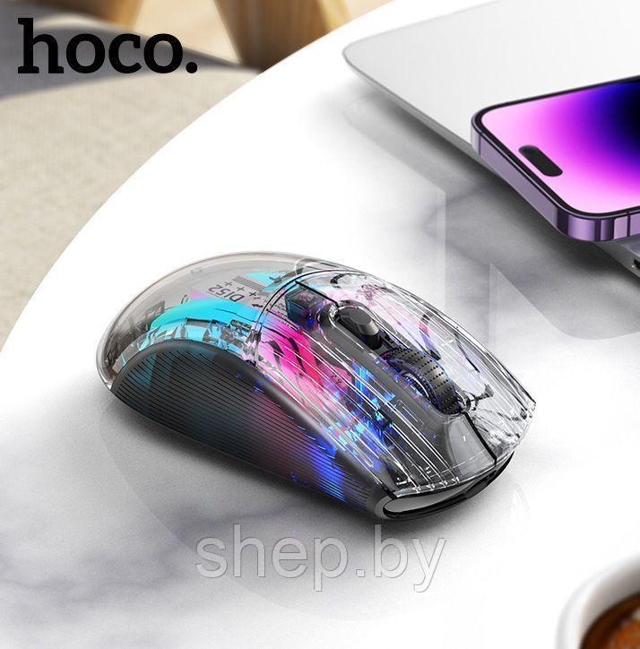 Мышь игровая беспроводная Hoco DI52 (500 мАч,2400dpi) цвет: черный - фото 3 - id-p225977098