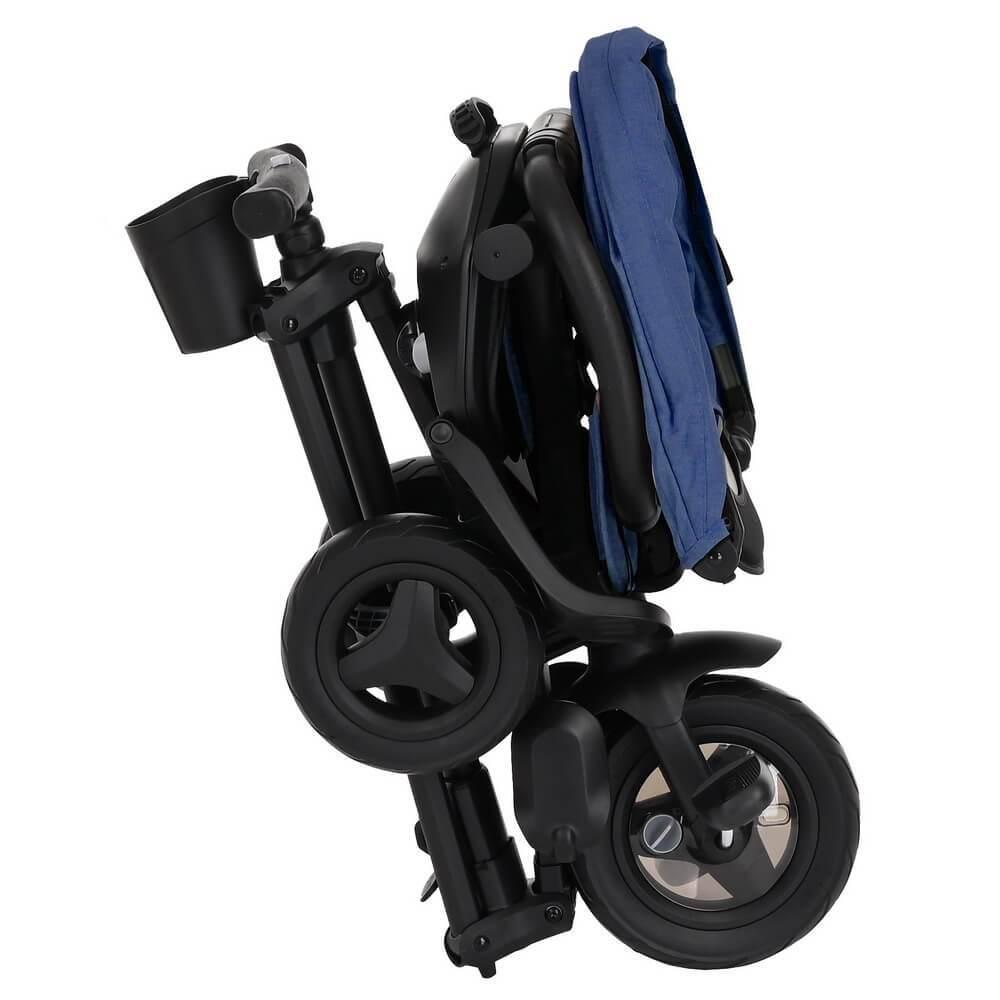 Детский складной трехколесный велосипед QPlay NOVA Сине-черный S700 - фото 10 - id-p225978575