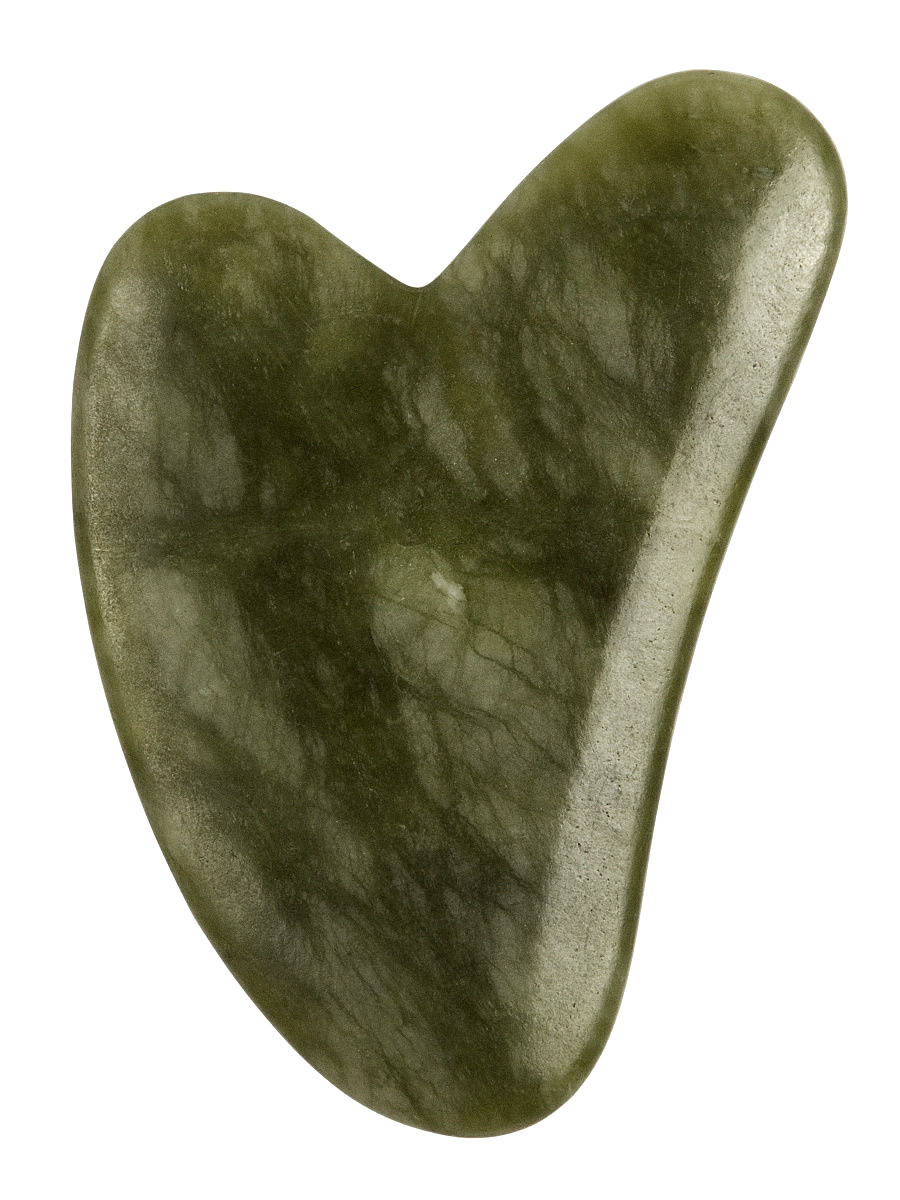 Нефритовый массажёр-скребок Гуаша натуральный камень - фото 1 - id-p225979231