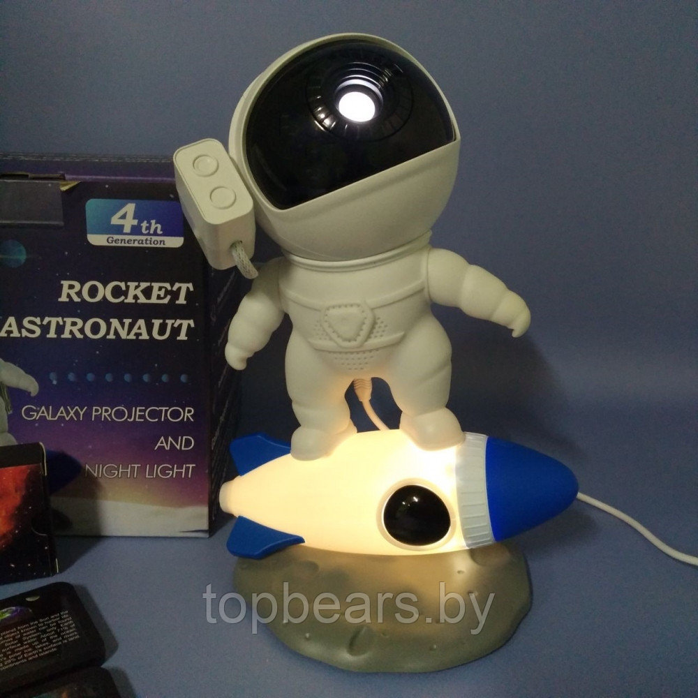Ночник - проектор космонавт на ракете Rocket astronaut Galactic projection BL-HJ07 / 12 проекций - фото 2 - id-p225979853