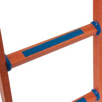 Техэнерго Лестница стеклопластиковая приставная диэлектрическая + крюки ЛСПД-3,0 Е К (Н-3,0м, 8ступ, 8,5кг) - фото 3 - id-p225981462