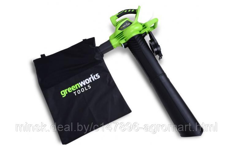 Воздуходув-пылесос аккумуляторный Greenworks GD40BV 40В - фото 2 - id-p225979857