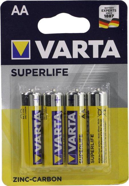 Элемент питания VARTA SUPERLIFE/Heavy Duty 2006-4 Size"AA" 1.5V (Zinc-Carbon) уп. 4 шт - фото 1 - id-p225983428