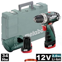 Аккумуляторная дрель-шуруповерт Metabo PowerMaxx LI BS Basic (600080500) 2 акк. 12В, 2Ah