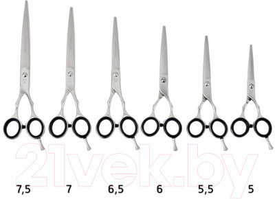 Ножницы для стрижки животных Artero Queen T63555 с микронасечкой - фото 7 - id-p225657937