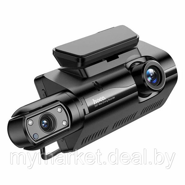 Видеорегистратор автомобильный 2 камеры HOCO DI07 Max Wi-fi - фото 1 - id-p225989131