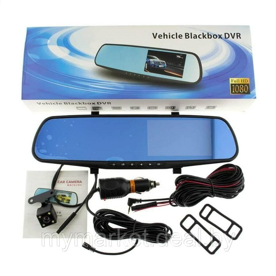 Видеорегистратор зеркало автомобильный 2 камеры VEHICLE BLACKBOX DVR - фото 5 - id-p225989140