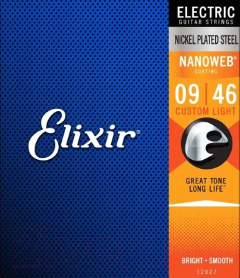 Струны для электрогитары Elixir Strings Nanoweb 12027 9-46 - фото 1 - id-p225987100