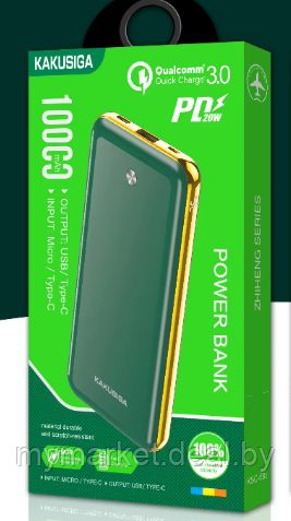 Повербанк Power Bank 10000 mah KAKUSIGA KSC-585 - фото 7 - id-p225989348