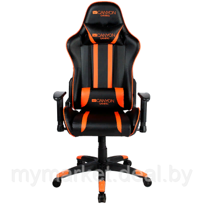 Кресло для геймеров Canyon Fobos CND-SGCH3 черно-оранжевое - фото 1 - id-p225989426