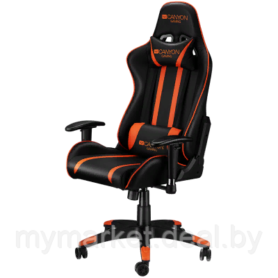 Кресло для геймеров Canyon Fobos CND-SGCH3 черно-оранжевое - фото 2 - id-p225989426