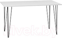 Обеденный стол Soma Kari 100x60 (белый/черный)