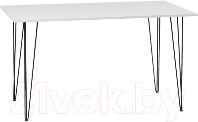 Обеденный стол Soma Kari 100x60 (белый/черный) - фото 1 - id-p225918324