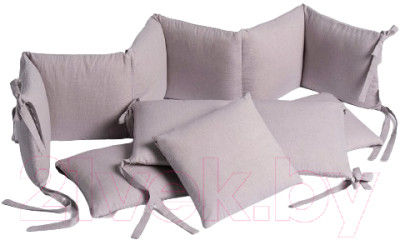 Бортик в кроватку Perina Soft Cotton / СК1/4-05.6 (серо-лиловый) - фото 1 - id-p225899999