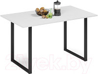 Обеденный стол Soma Tako 100x60 (белый/черный)