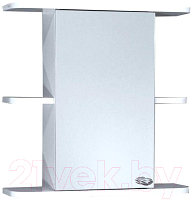 Шкаф с зеркалом для ванной СанитаМебель Камелия-03.54 (левый, белый)