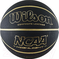 Баскетбольный мяч Wilson NCAA Highlight Gold / WTB067519XB07 (размер 7)