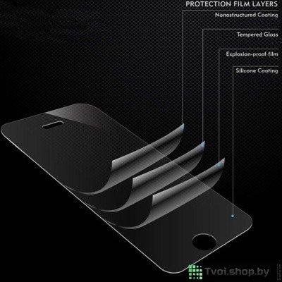 Защитное стекло для Apple iPhone 5/5s с полной проклейкой (Full Screen), черное - фото 2 - id-p225998527