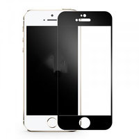 Защитное стекло для Apple iPhone 5/5s с полной проклейкой (Full Screen), черное