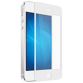 Защитное стекло для Apple iPhone 5/5s с полной проклейкой (Full Screen), белое