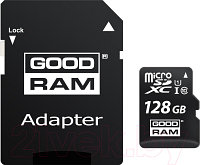 Карта памяти Goodram microSD UHS-I Class 10 128GB + адаптер (M1AA-1280R12)