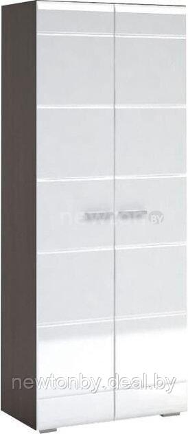 Шкаф распашной Стендмебель Вегас двухстворчатый (белый глянец/венге) - фото 1 - id-p226005310