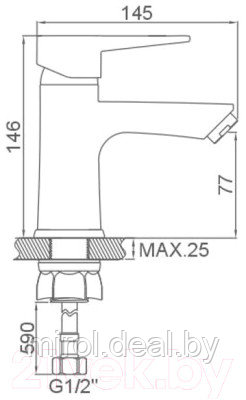 Смеситель Loffrey LF81012W - фото 2 - id-p226005636