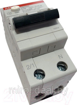 Дифференциальный автомат ABB DSH201 C16 A30 1P+N 16А / 2CSR255170R1164 - фото 2 - id-p226007414