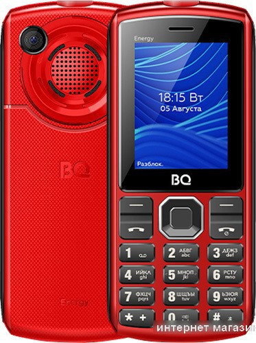 Кнопочный телефон BQ-Mobile BQ-2452 Energy (красный)