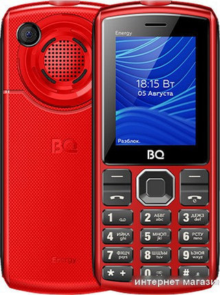Кнопочный телефон BQ-Mobile BQ-2452 Energy (красный), фото 2